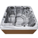 Hydrosan Garten-Whirlpool-Badewanne Spa753 Cappuccino-Kaffeebezug 200x200 cm