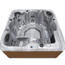 Hydrosan Garten-Whirlpool-Badewanne Spa753 Cappuccino-Kaffeebezug 200x200 cm