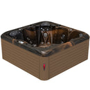 Hydrosan Garten-Whirlpool-Badewanne Spa753 Magma Gold Kaffeegehäuse 200x200 cm