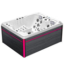 Hydrosan Garten-Whirlpool-Badewanne 754 Weiß-Perlgraue Abdeckung F22