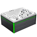 Hydrosan Garten-Whirlpool-Badewanne 754 Weiß-Perlgraue Abdeckung F22
