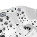 Hydrosan Garten-Whirlpool-Badewanne 754 Weiß-Perlgraue Abdeckung F22