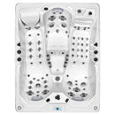 Hydrosan Garten-Whirlpool-Badewanne 754 Weiß-Perlgraue Abdeckung F22