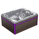 Hydrosan Garten-Whirlpool-Badewanne 754 Cappuccino-Braun Abdeckung F21