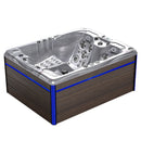 Hydrosan Garten-Whirlpool-Badewanne 754 Cappuccino-Braun Abdeckung F21