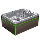 Hydrosan Garten-Whirlpool-Badewanne 754 Cappuccino-Braun Abdeckung F21