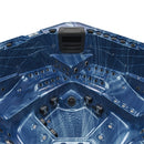 Hydrosan Garten-Whirlpool-Badewanne Spa755 Blaue Welle Gehäuse Graue Platte F22 230x230 cm
