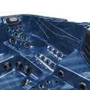 Hydrosan Garten-Whirlpool-Badewanne Spa755 Blaue Welle Gehäuse Graue Platte F22 230x230 cm