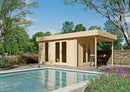 Fjordholz Flachdach Gartenhaus Modell Jesse 28