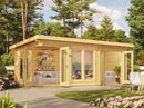 Fjordholz 5 Eck Gartenhaus Modell Julia 40