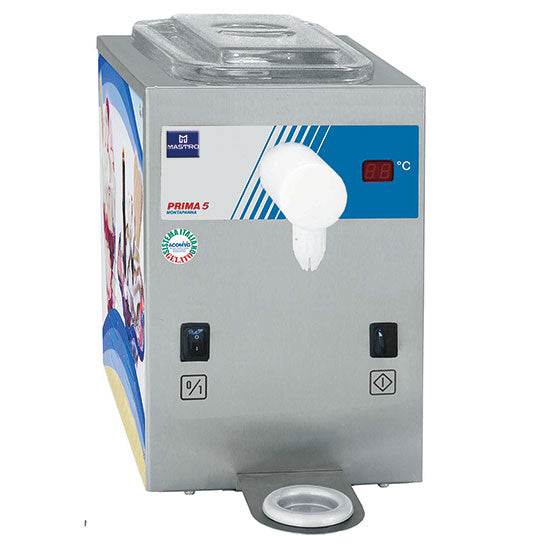 Virtus & Mastro Sahnemaschine mechanisch, Kapazität 2 Liter, Produktion 100 Liter/ Stunde, Luft-Kondesation