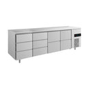 Kühltisch -2 bis +8°C 2330x700x850mm mit 2x zwei Schubladen und 2x drei Schubladen