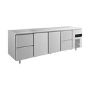 Kühltisch -2 bis +8°C 2330x700x850mm mit 2x Türen und 2x zwei Schubladen