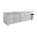 Kühltisch -2 bis +8°C 2330x700x850mm mit 1x Tür, 2x zwei Schubladen und 1x 3 Schubladen