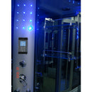 Hydrosan Duschkabine mit Hydromassage und Sauna Monaco 9914LS links Chrom 120x85 cm