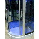 Hydrosan Duschkabine mit Hydromassage und Sauna Monaco 9914LS links Chrom 120x85 cm
