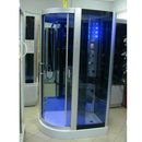 Hydrosan Duschkabine mit Hydromassage und Sauna Monaco 9914LS links Chrom 120x85 cm