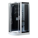 Hydrosan Duschkabine mit Hydromassage und Sauna Monaco 9914LS links Chrom 120x85 cm
