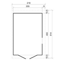 Timbela Holzschuppen M341A – 205 x 493 cm – 10 m2 – Bild 5