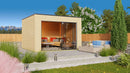 Fjordholz Gartenhaus Modell Q-BIC Alu 44 A