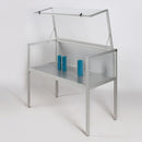 Form Department LABEL.T34 – Tischvitrine mit Klapp-Öffnung, Glaskante vorn