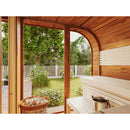 Fjordholz Barrel Sauna Model Luxe-3 Two-Room Black Edition