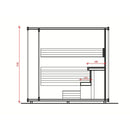 Fjordholz Fass-Sauna Modell Luxe-3 Zweiraum Premium