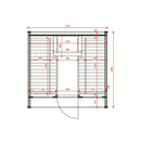 Fjordholz Fass-Sauna Modell Luxe-4 Premium
