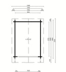 Fjordholz Garden Shed Model Lexi 44 B Premium