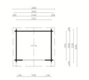 Fjordholz Garden Shed Model Lexi 44 C Premium