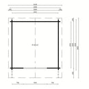 Fjordholz Garden Shed Model Lexi 44 G Premium