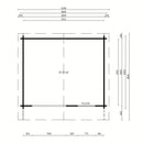 Fjordholz Gartenhaus Modell Lexi 44 I Premium