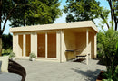 Fjordholz Flachdach Gartenhaus Modell Luke 28