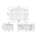 Timbela Holzgarage M102 – 591 x 303 cm – 18 m2 – Bild 6