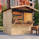 Timbela Verkaufsstand aus Holz M149Z – 205 x 199 cm – 4 m2 – Bild 1
