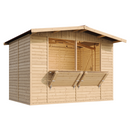 Timbela Verkaufsstand aus Holz M150 – 303 x 199 cm – 6 m2 – Bild 2