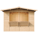 Timbela Verkaufsstand aus Holz M150 – 303 x 199 cm – 6 m2 – Bild 3