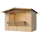 Timbela Verkaufsstand aus Holz M150 – 303 x 199 cm – 6 m2 – Bild 4