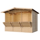 Timbela Verkaufsstand aus Holz M150A – 303 x 199 cm – 6 m2 – Bild 4