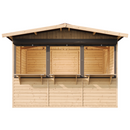 Timbela Verkaufsstand aus Holz M150AZ – 303 x 199 cm – 6 m2 – Bild 4