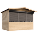Timbela Verkaufsstand aus Holz M150AZ – 303 x 199 cm – 6 m2 – Bild 3