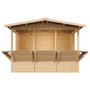 Timbela Verkaufsstand aus Holz M150B – 303 x 199 cm – 6 m2 – Bild 3