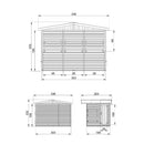 Timbela Verkaufsstand aus Holz M150B – 303 x 199 cm – 6 m2 – Bild 10