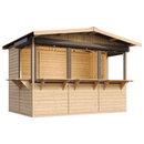 Timbela Verkaufsstand aus Holz M150BZ – 303 x 199 cm – 6 m2 – Bild 2