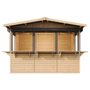 Timbela Verkaufsstand aus Holz M150BZ – 303 x 199 cm – 6 m2 – Bild 4