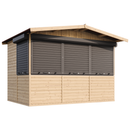 Timbela Verkaufsstand aus Holz M150BZ – 303 x 199 cm – 6 m2 – Bild 3