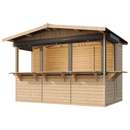 Timbela Verkaufsstand aus Holz M150BZ – 303 x 199 cm – 6 m2 – Bild 5