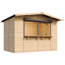 Timbela Verkaufsstand aus Holz M150Z – 303 x 199 cm – 6 m2 – Bild 2