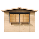 Timbela Verkaufsstand aus Holz M150Z – 303 x 199 cm – 6 m2 – Bild 4