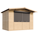 Timbela Verkaufsstand aus Holz M150Z – 303 x 199 cm – 6 m2 – Bild 3